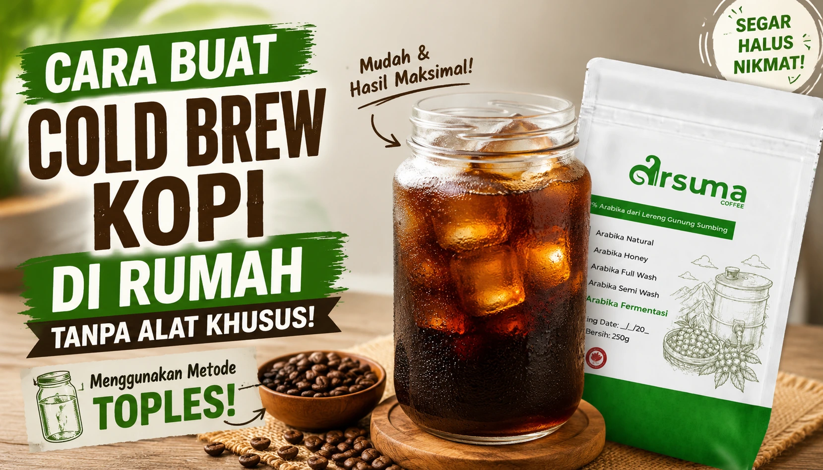 cara buat kopi cold brew